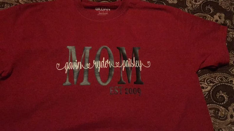 Mother's Day MOM Shirt svg png Personalized with any | Etsy