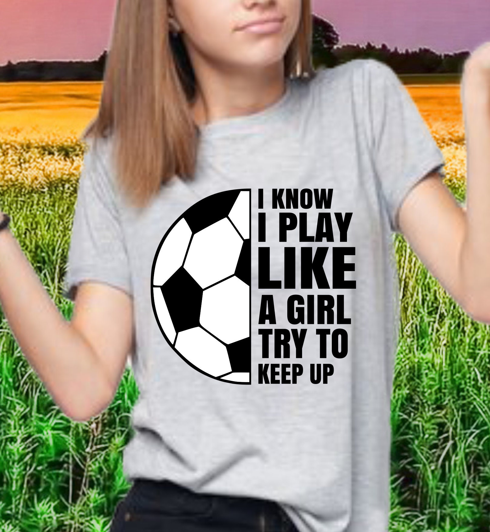 i know i play like a girl try to keep up softball