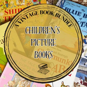 Vintage Buch Bündel - Kinder Bilderbücher - Mystery Surprise Box - Personalisiert - Klassische und wunderschön illustrierte Kinderbücher