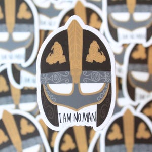 Lord of the Rings, Hobbit, LotR Vinyl Stickers I Am No Man