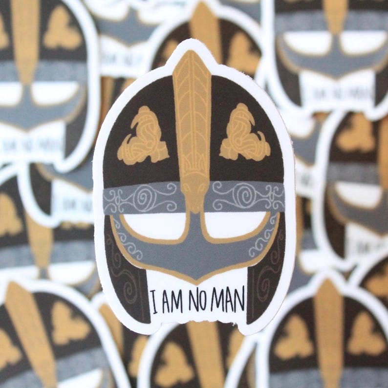 Lord of the Rings, Hobbit, LotR Vinyl Stickers I Am No Man