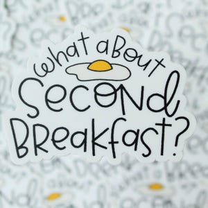 Lord of the Rings, Hobbit, LotR Vinyl Stickers Second Breakfast