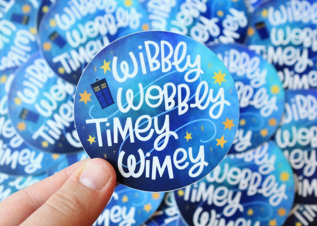 Adesivo in vinile Wibbly Wobbly Timey Wimey Dr Who - Etsy Italia