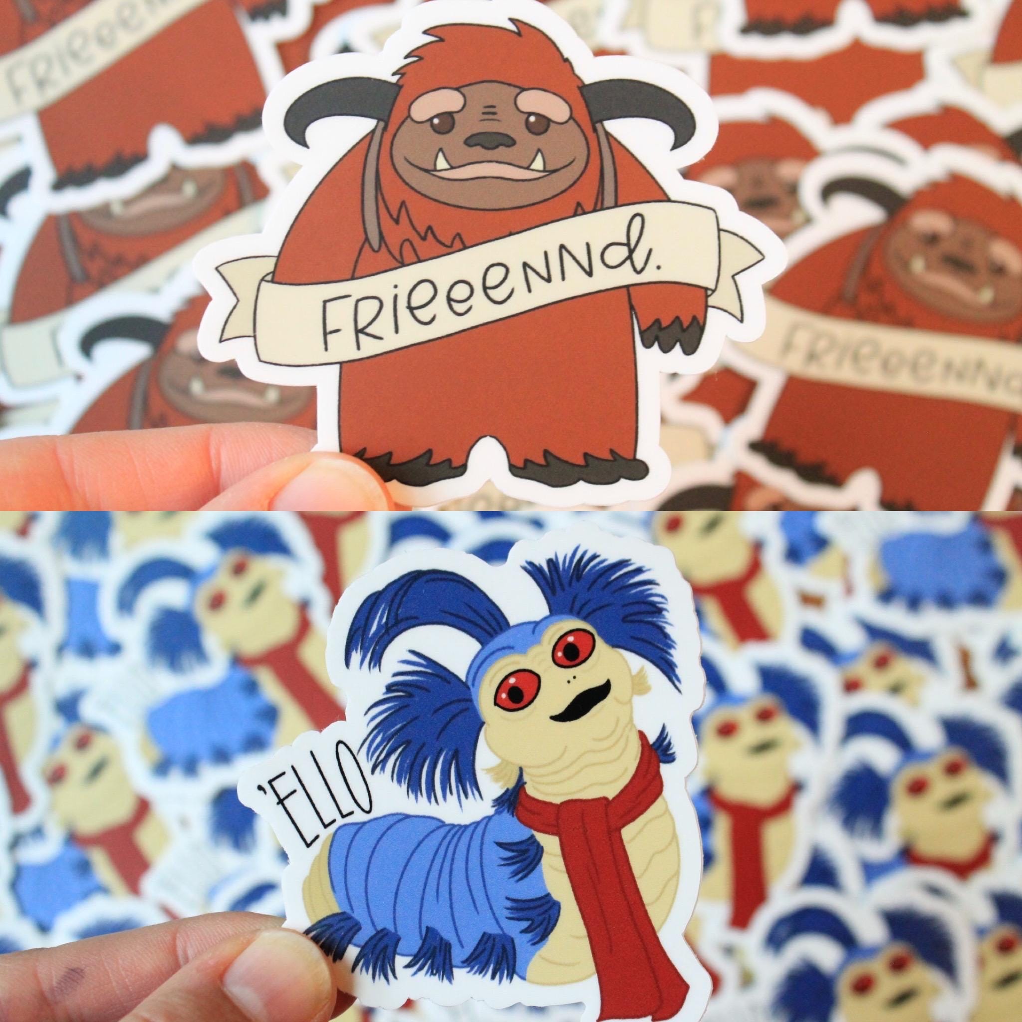 Labyrinth Ludo and Worm Vinyl Stickers - Etsy, image size:2048x2048