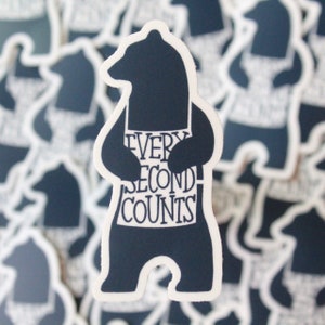 The Bear, Every Second Counts Vinyl Sticker