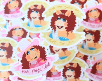 Miss Piggy Chappell Roan Vinyl Stickers