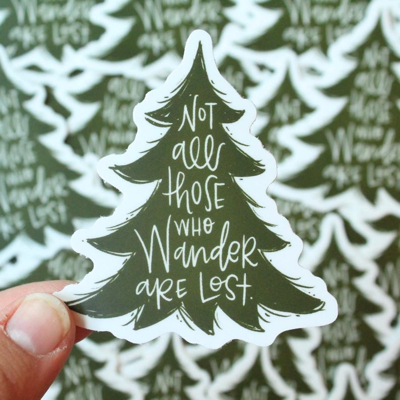 Lord of the Rings, Hobbit, LotR Vinyl Stickers Wander Tree