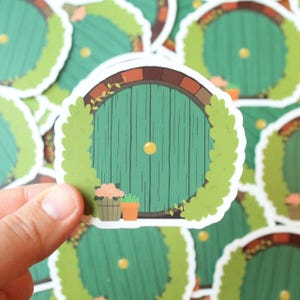 Lord of the Rings, Hobbit, LotR Vinyl Stickers Hobbit Door