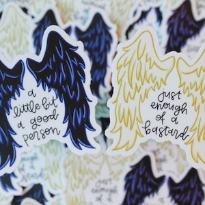 Crowley and Aziraphale, Good Omens Vinyl Sticker Set