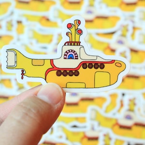 Beatles Yellow Submarine Vinyl Sticker