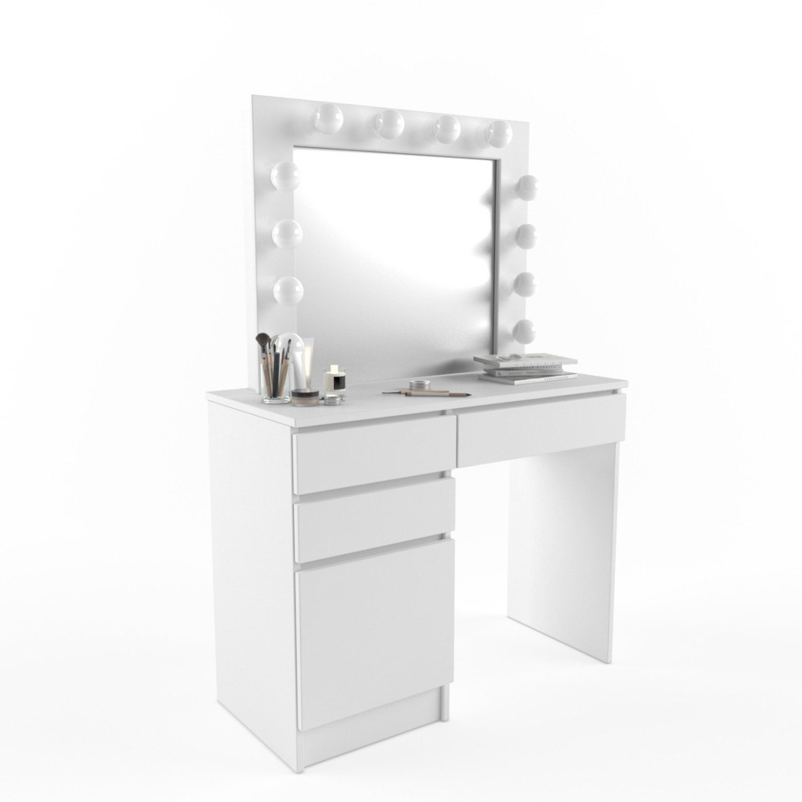 Lux Makeup Dressing Table for Makeup for 12 Led With Bulbs Etsy