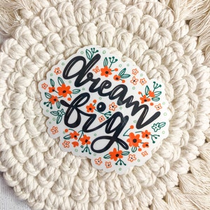 Dream Big Die-Cut Sticker | Autocollant d’ordinateur portable | Autocollant imperméable à l’eau