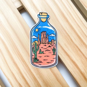 Naklejka wycinana „Desert in a bottle”