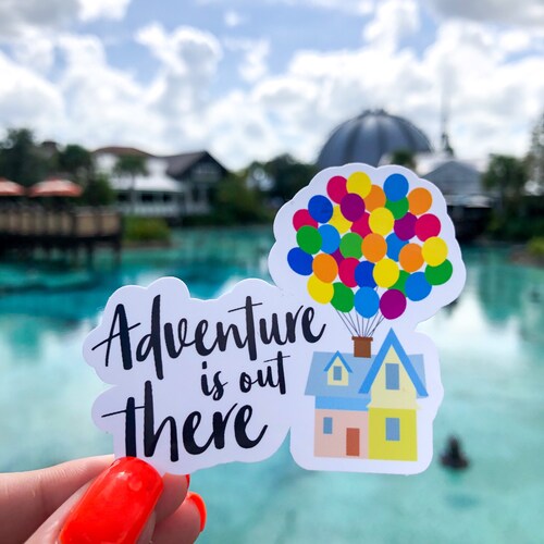 L'aventure est là-bas Sticker découpé film