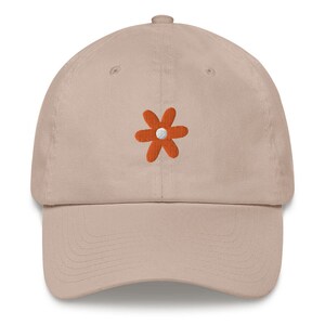 Summer Orange Flower Baseball Dad hat