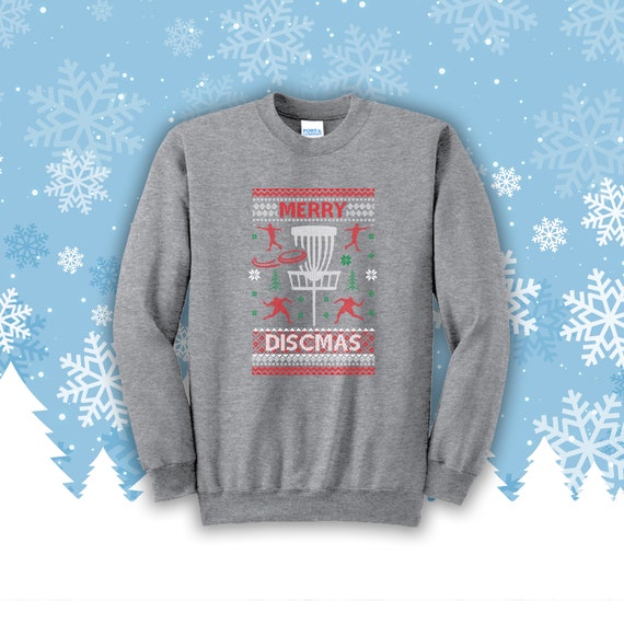 disc golf ugly christmas sweater