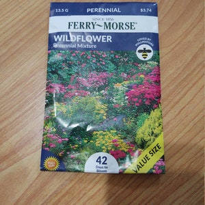 Ferry-Morse Wild Flower Perennblandning Värde Storlek