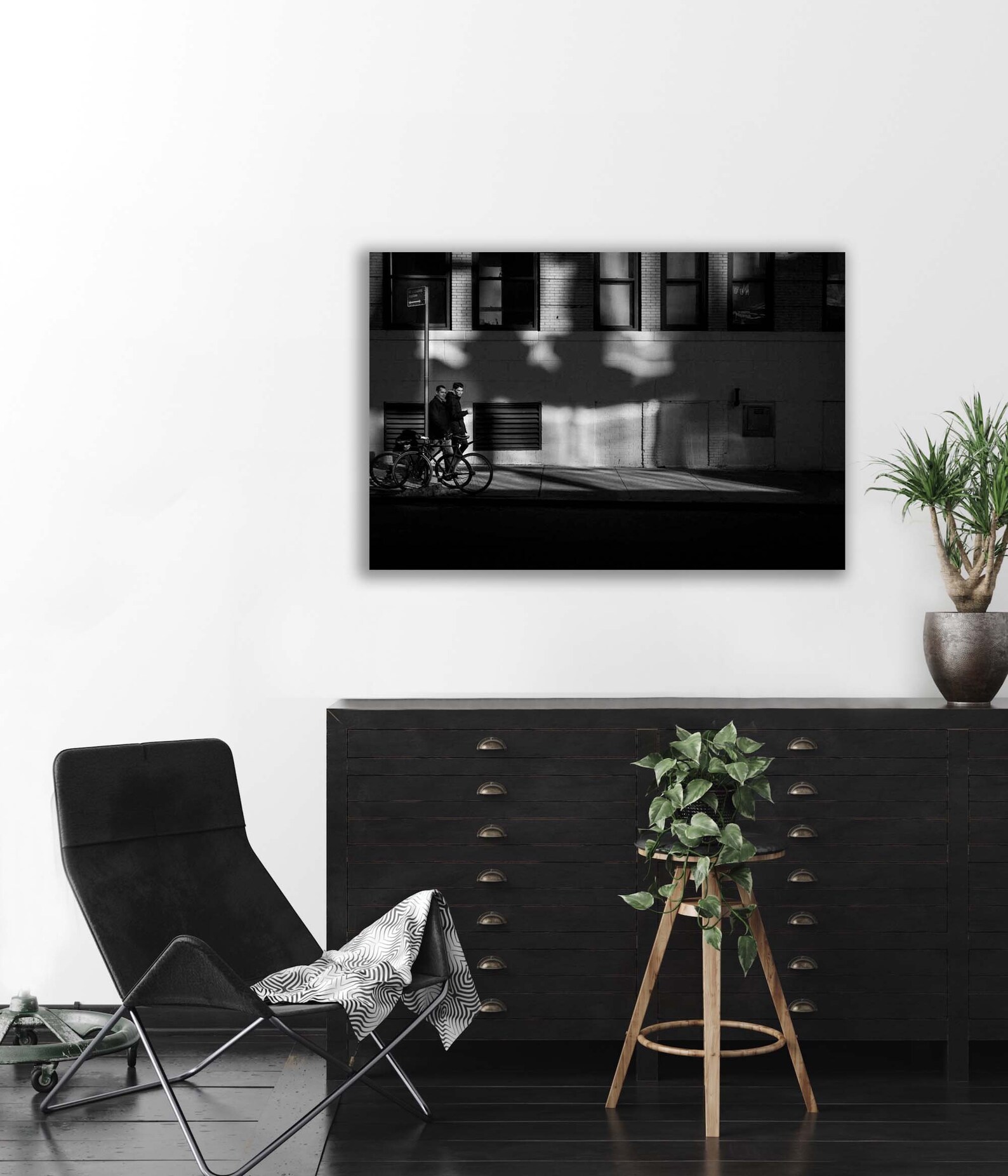 NYC Street Black and White Urban Wall Art, Decor, NYC, Travel, American