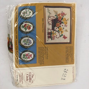 VTG der kreative Kreis 321 Stickerei Kit Schubkarre Garten Blumen Wagen