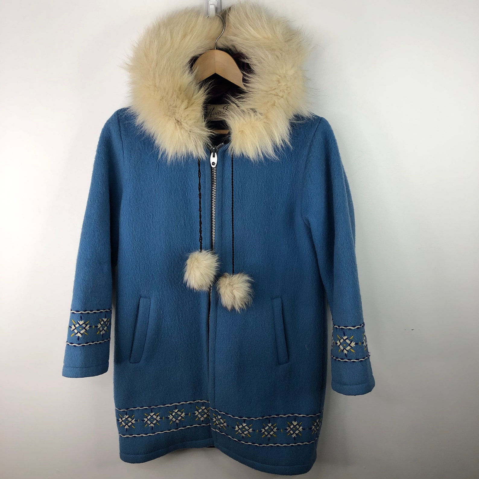 Vintage Canadian Arctic Wool Fur Trim Parka Inuit Womens Small | Etsy