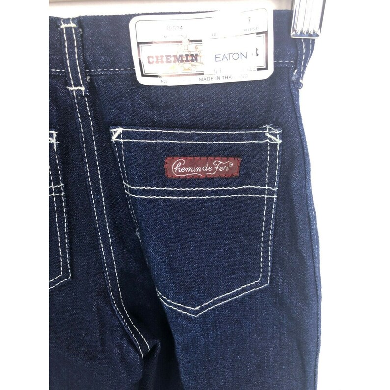 Vtg NWT Chemin De Fer Jeans Youth Size 7 High Waist Blue 75594 image 5