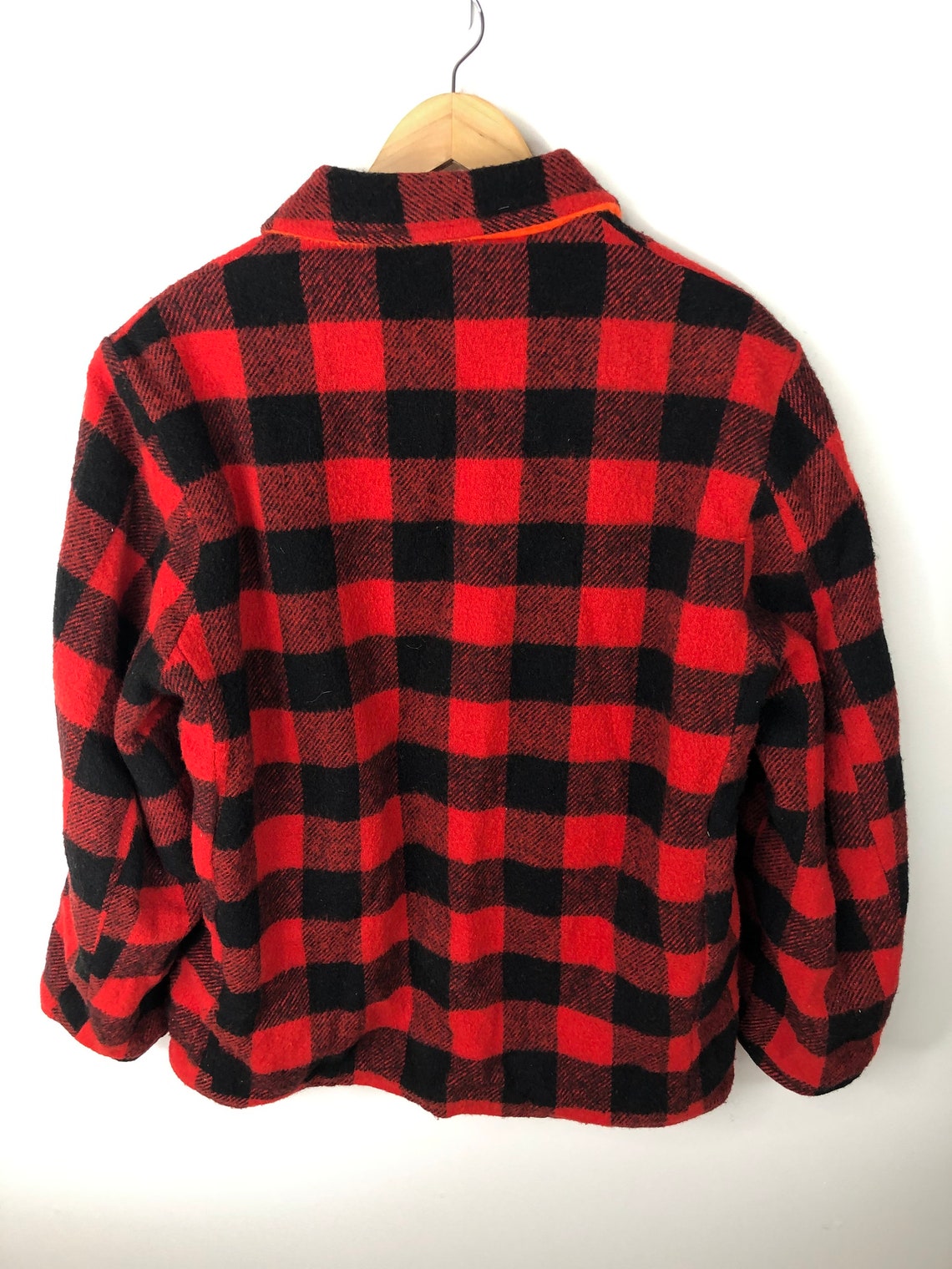 Vintage Thermo King Buffalo Plaid Red Reversible Hunting Etsy