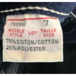 Vtg NWT Chemin De Fer Jeans Youth Size 7 High Waist Blue 75594 image 7