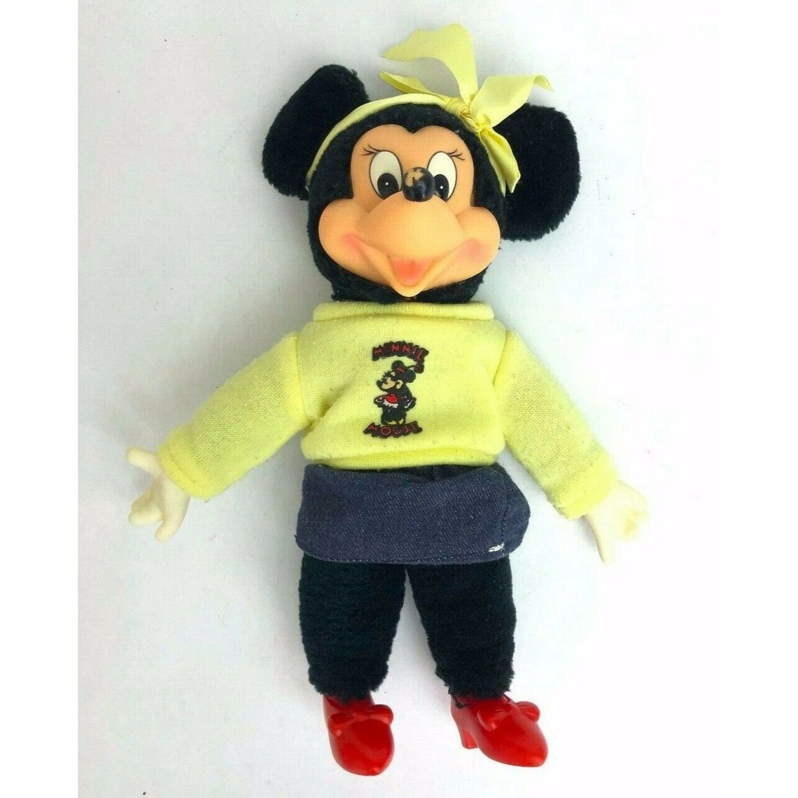 Vintage 80's Applause Minnie Mouse Stuffed Toy Yellow | Etsy