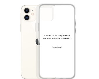 Feminist Coco Chanel Quote iPhone Case for Sale by katchula