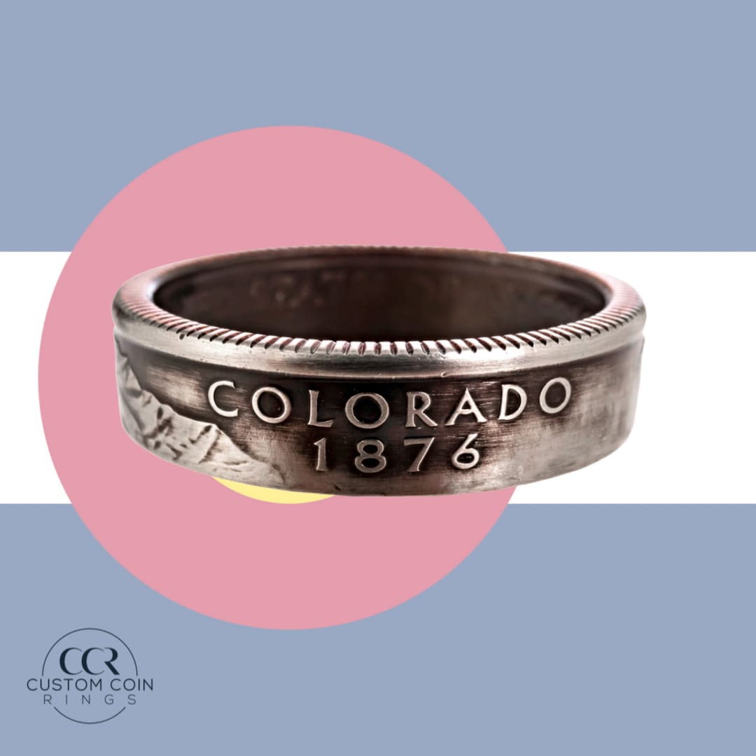 Colorado Rings Colorado Coin Ring | Handmade Ring | Stacking Ring | Minimalist Ring ...