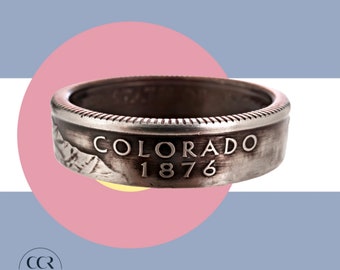Colorado Coin Ring | Handmade Ring | Stacking Ring | Minimalist Ring | Unisex Ring | Anniversary Gift | Statement Ring