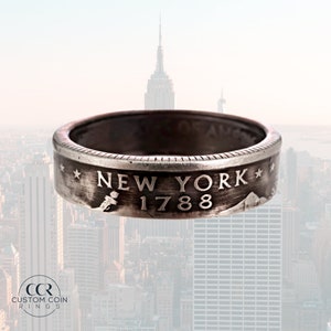 New York Coin Ring | Handmade Jewelry | Stackable Ring | Minimalist Ring | Unisex Ring