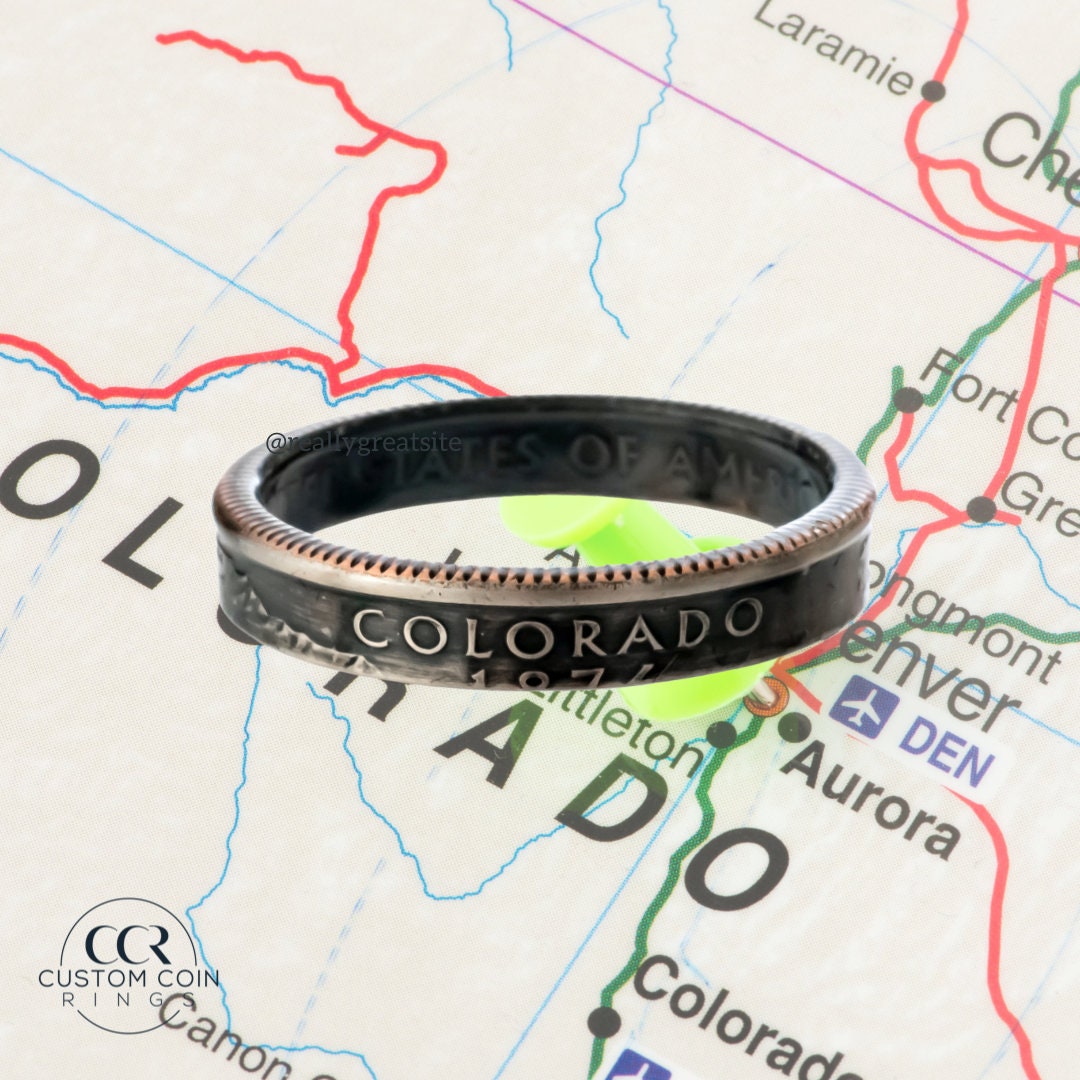 Colorado Rings Colorado Skinny Coin Ring | Handmade Ring | Stackable Ring | Statement ...