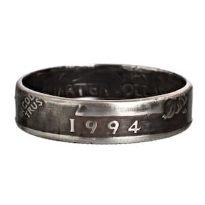 1994 Handgemachter Ring • Münzenring • Jubiläumsring • Individueller Stapelring • Minimalistischer Ring • Unisex Ring