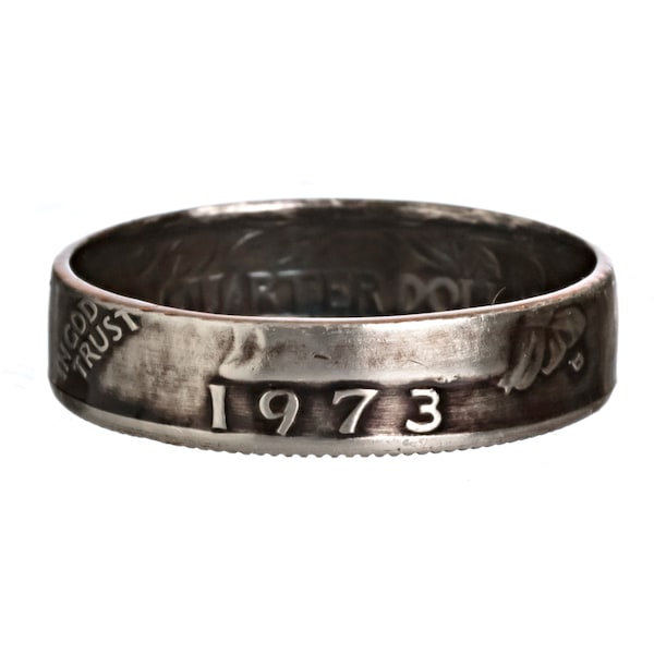 1973 Handmade Ring | Coin Ring | Anniversary Ring | Custom Stacking Ring | Minimalist Ring | Unisex Ring