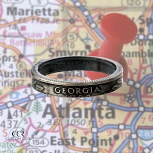 Georgia Skinny Coin Ring • Handmade Ring • Stackable Ring • Statement Ring • Custom Ring