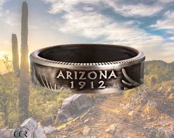 Arizona Coin Ring | Handmade Ring | Stacking Ring | Minimalist Ring | Anniversary Gift | Statement Ring