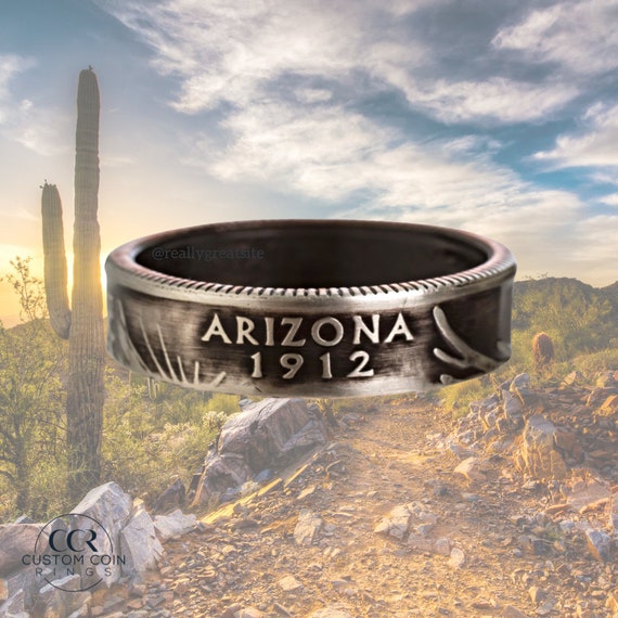 Handmade coin rings sale