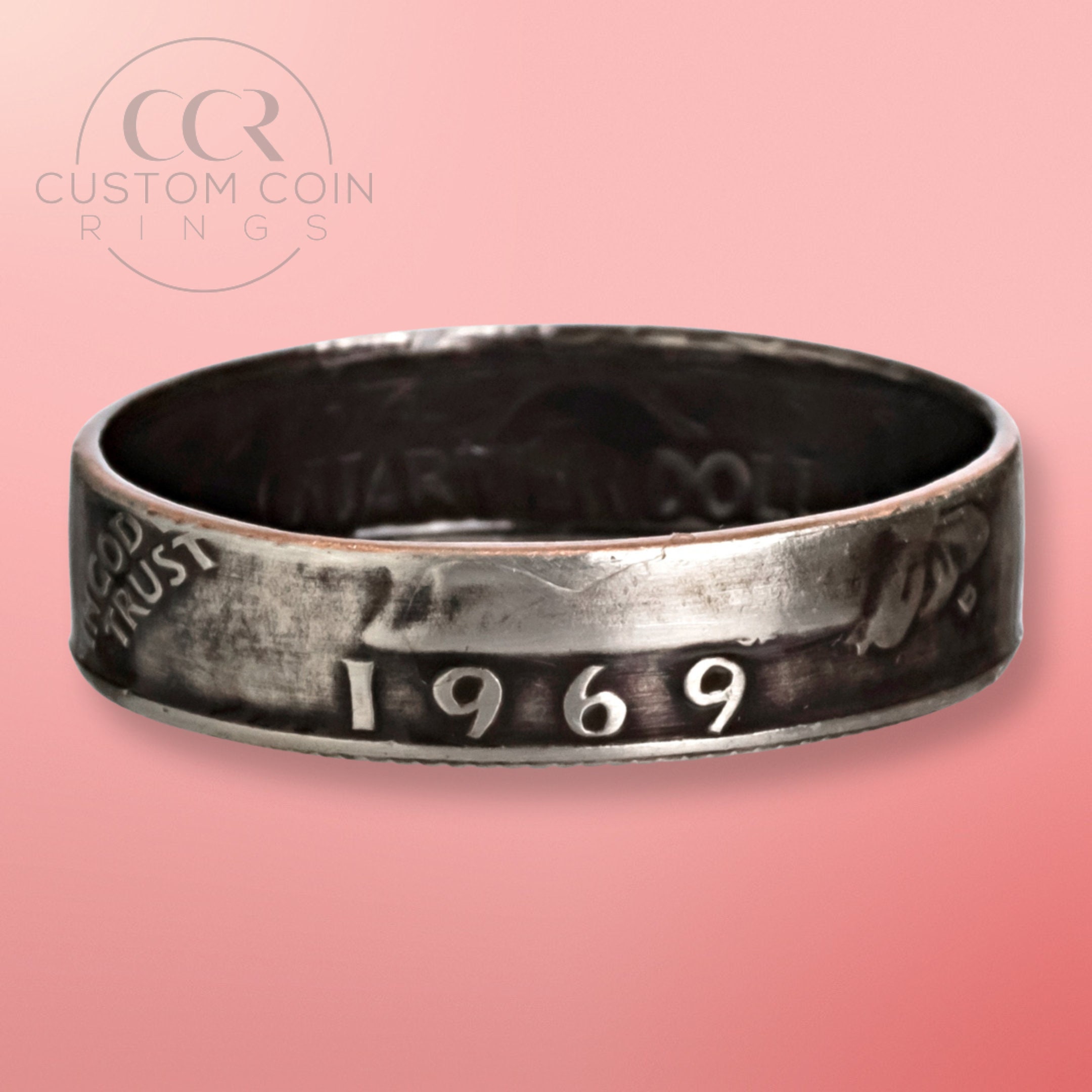 1969 Handmade Ring • Coin Ring • Anniversary Ring • Custom