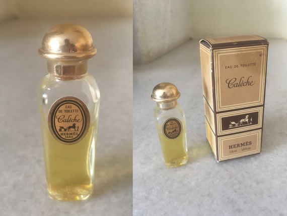 Vintage HERMES Caleche Perfume 7.5 Ml Miniature Bottle in Original