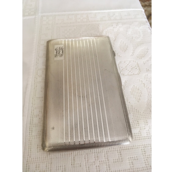 Antique Sterling Silver Cigarettes Case. Jb-anchor-lion-s, Hallmarked  English Cigarettes Case. Early 1900's Birmingham Marked Silver Case