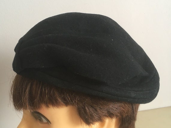 Vintage Woolen Black Fascinator Hat for Ladies. W… - image 3