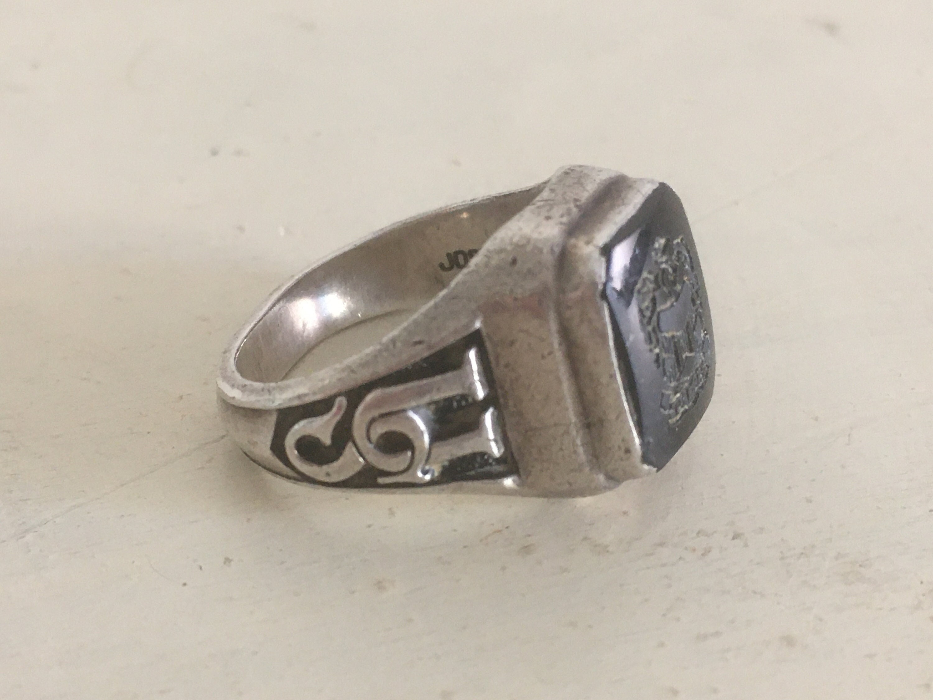 Vintage JOSTENS 925 Sterling Silver College Class Ring. '91 Vintage JOSTENS 925 Sterling Silver College Class Ring. '91