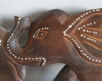 Appendiabiti Per Bambini In Legno Massiccio - Elefante Con 5 Ganci, Fatto A Mano In Germania