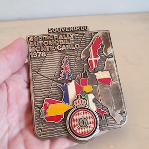 1978 Kundgebung Monte Carlo Andenken-Plakette der 46. Selten.