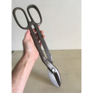 Vintage of antieke "Boker USA 276-16" schaar. Gesmeed staal, noodlijdende, grote schaar. Industriële decor verzamelschaar.