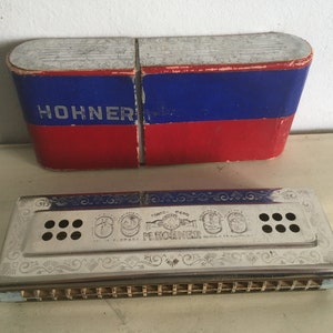 ホーナー社　ハーモニカ　Echo bell Vintage Hohner Echo Bell Metal Reed Harmonica - 1930 - Etsy