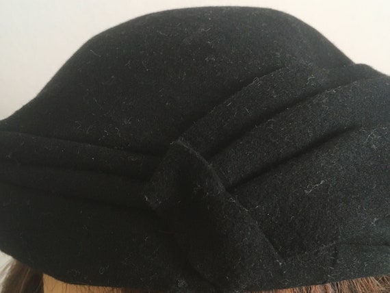Vintage Woolen Black Fascinator Hat for Ladies. W… - image 4