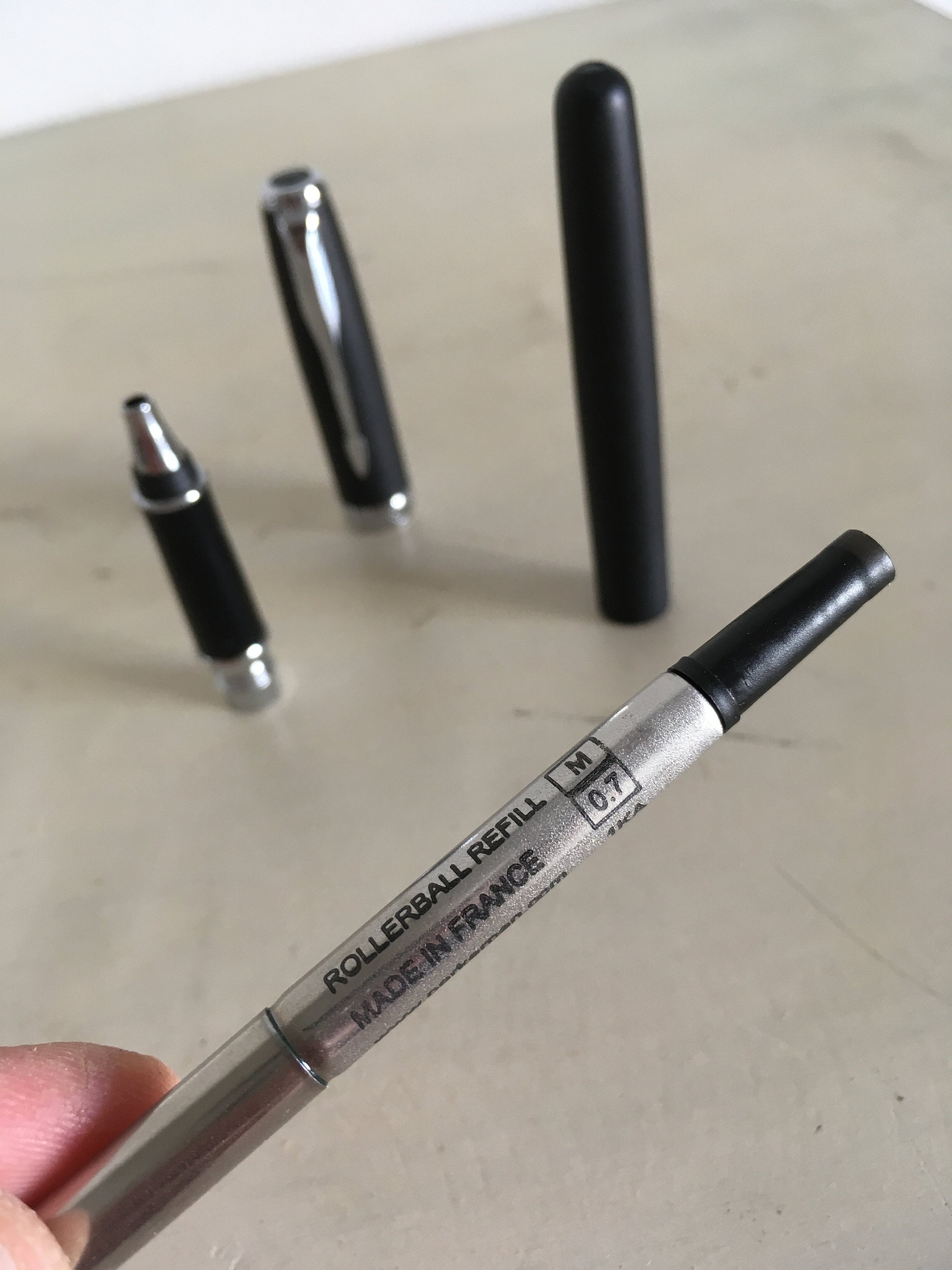 Parker Sonnet France Code IIIQ Matte Black & Chrome Slim Ballpoint