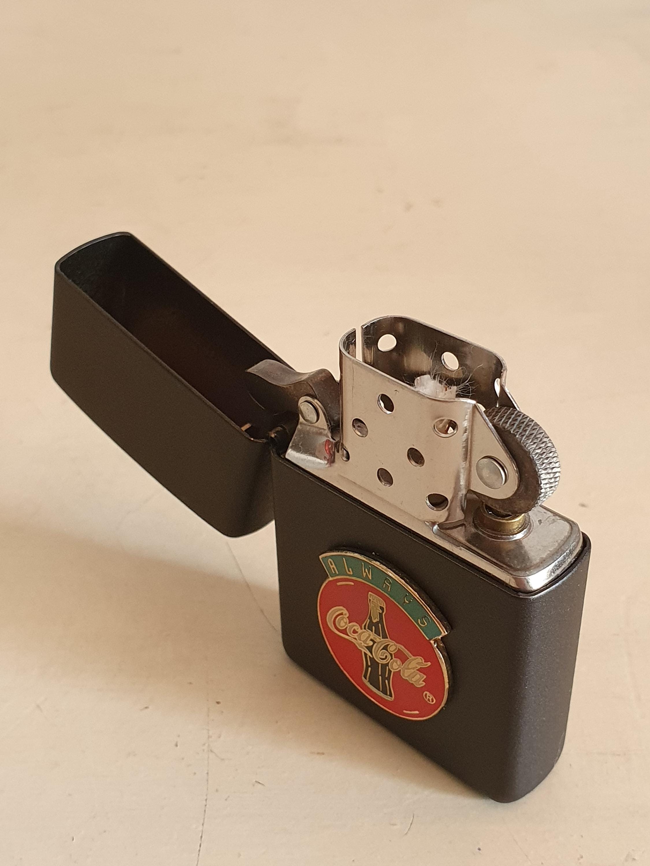 Vintage 2006 Zippo Lighter Coca-cola Black Matte, Rare Unused in